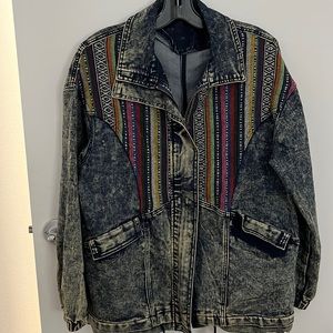 Acid wash vintage Jean jacket